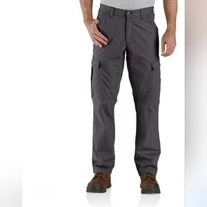 Carhartt Force Relaxed Fit Men's Gray Ripstop Cargo Work Pants Sz. 40